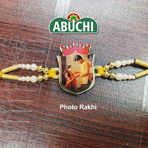 Crown Shape 2 Step Photo Rakhi